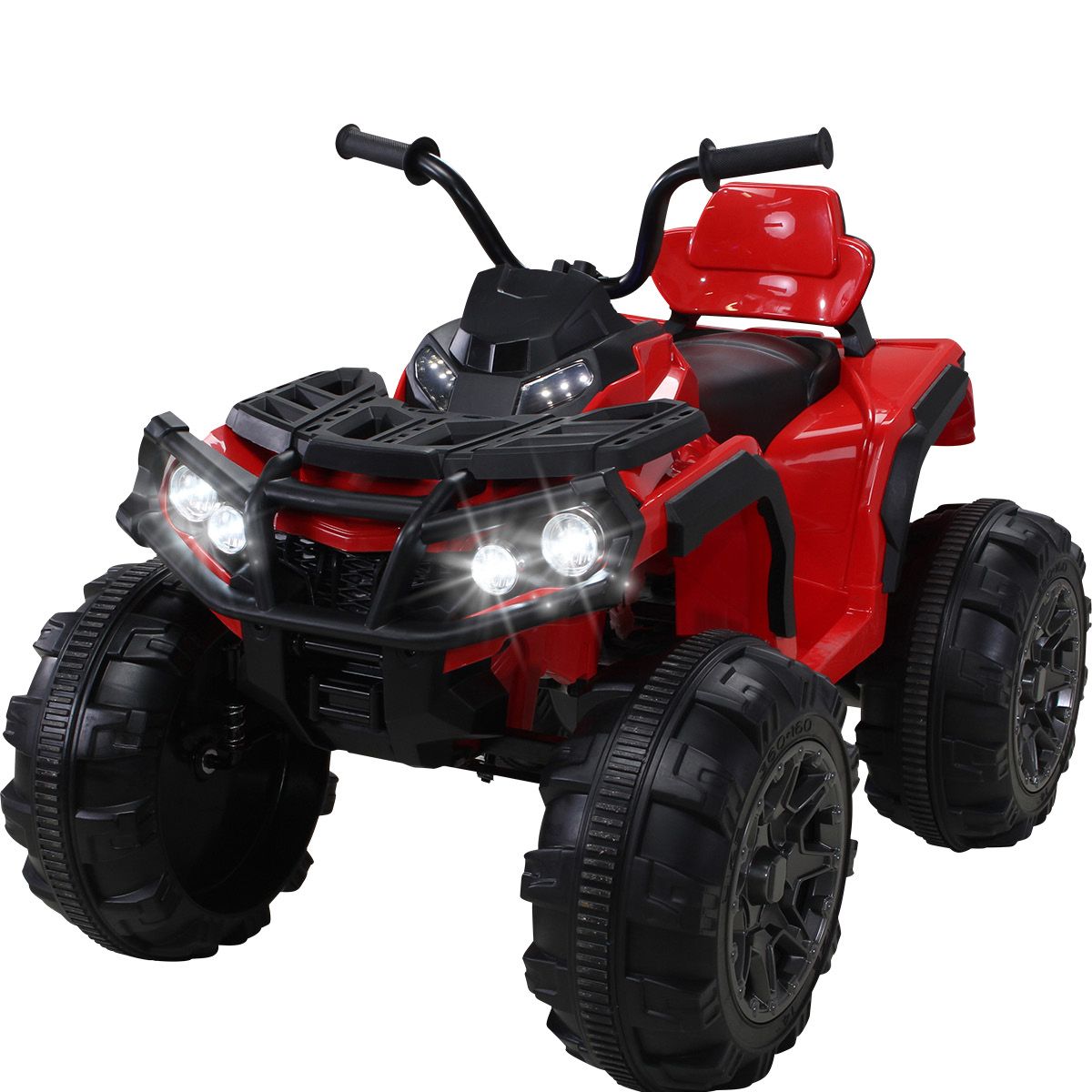 Quad ATV for barn, elbil - rød/hvit