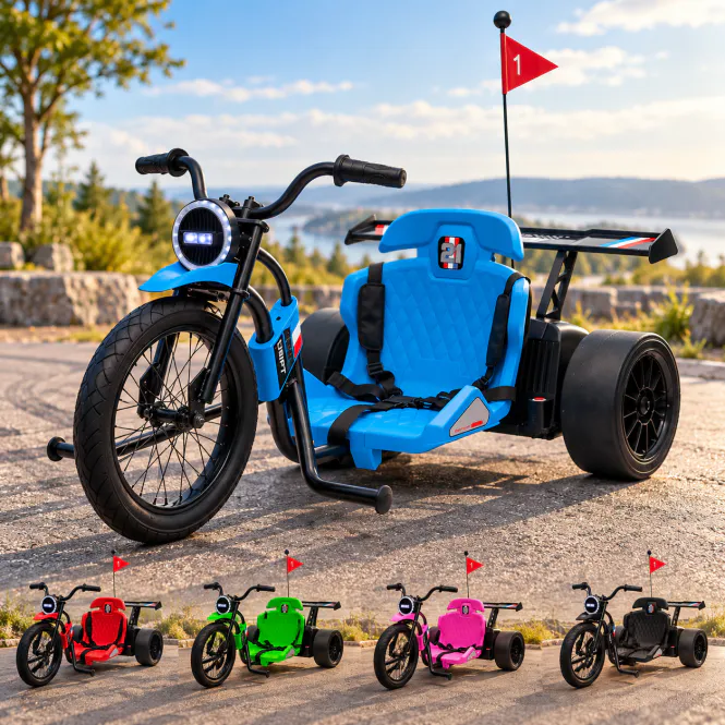 Hovedbilde Drift-Trike Motorsykkel 500W 24V - 5-12 år