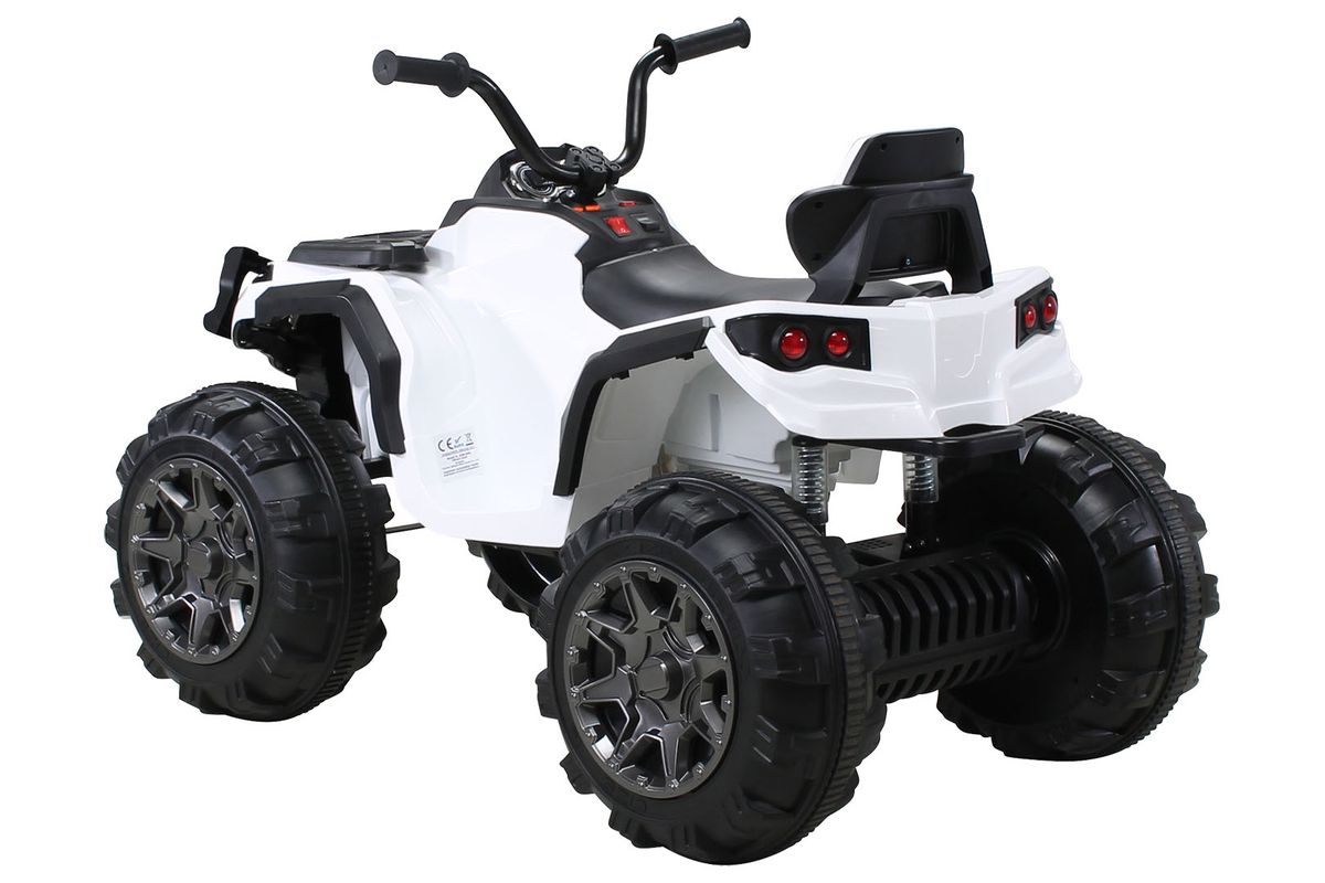 Quad ATV for barn, elbil - rød/hvit