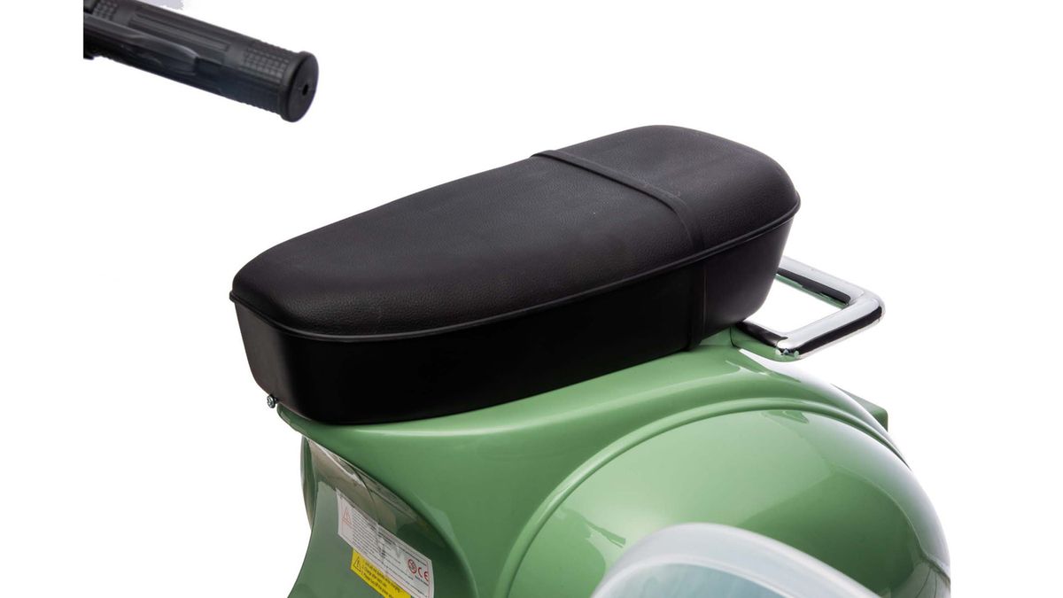 Vespa el-scooter for barn med sidevogn 12V