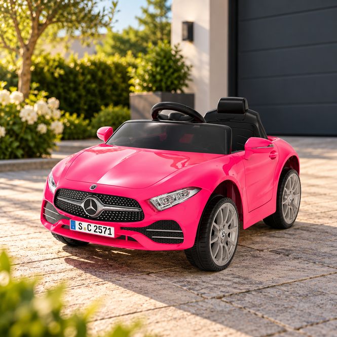 Hovedbilde Mercedes Benz CLS350 elektrisk barnebil - rosa