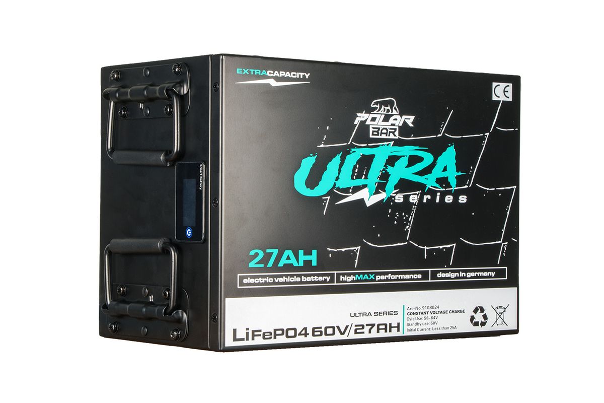 Polar Bär 60V 27Ah LiFePO4 Batteri med BMS og App
