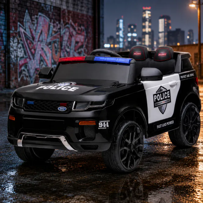 Hovedbilde Azeno el-bil 12V Police Suv Gummihjul