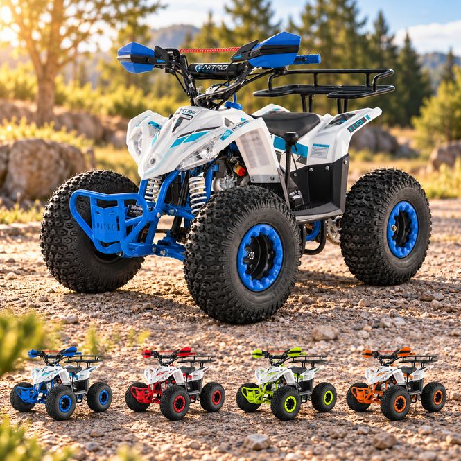 Hovedbilde Nitro Motors Replay URX 110 cc midi-ATV fargevalg