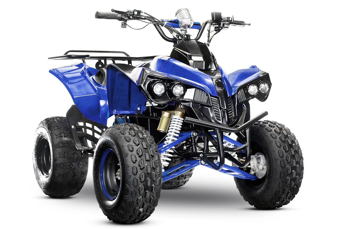 Warrior 1000W elquad med speedometer og bagasjebrett