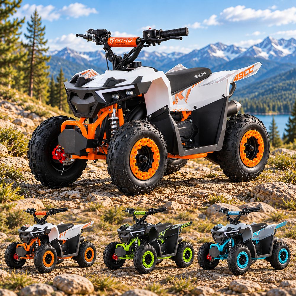 NITRO Motors HULKI Sport 49 cc Barne-ATV med el-start fargevalg