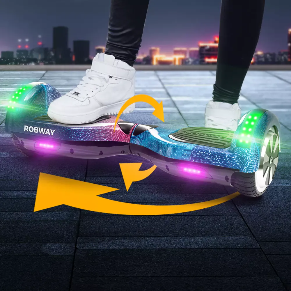 Hoverboard - Robway 700 w - Bluetooth - LED - fargevalg