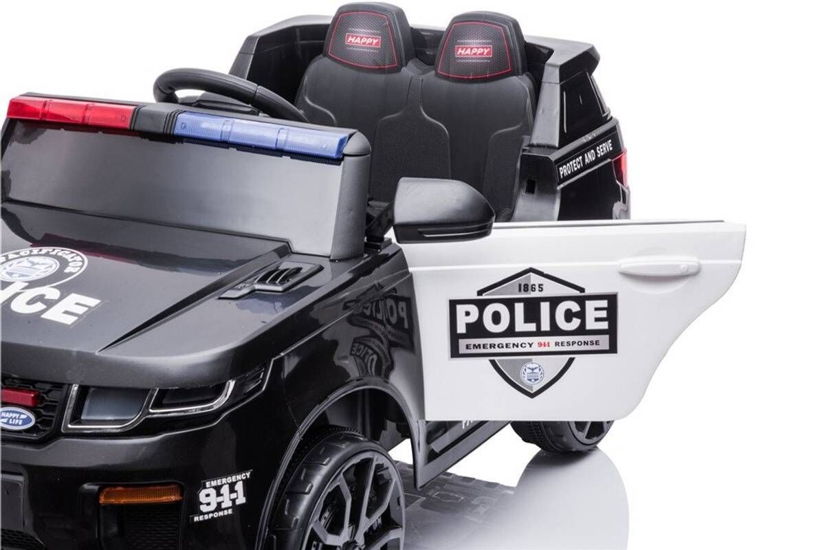 Elbil Politibil med 2 seter SUV 12V med fjernkontroll