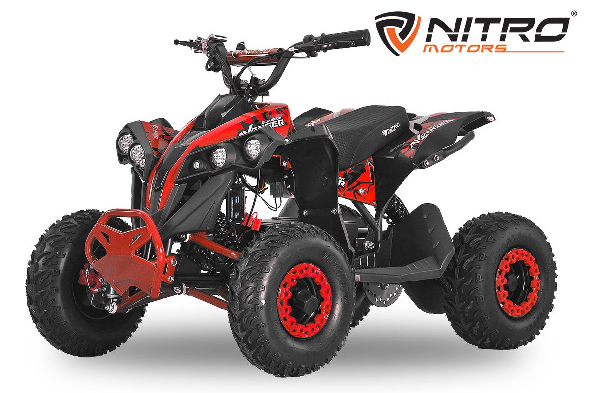 Avenger 1200W ATV med Snowy-dekk og LED-lys