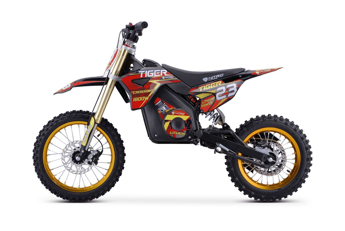Tiger Eco 1800W el-dirtbike lithium 14/12