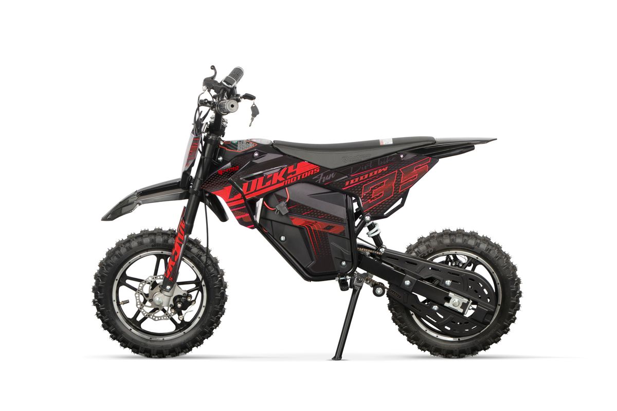 Lucky Fun 1000W el-dirtbike barn 10