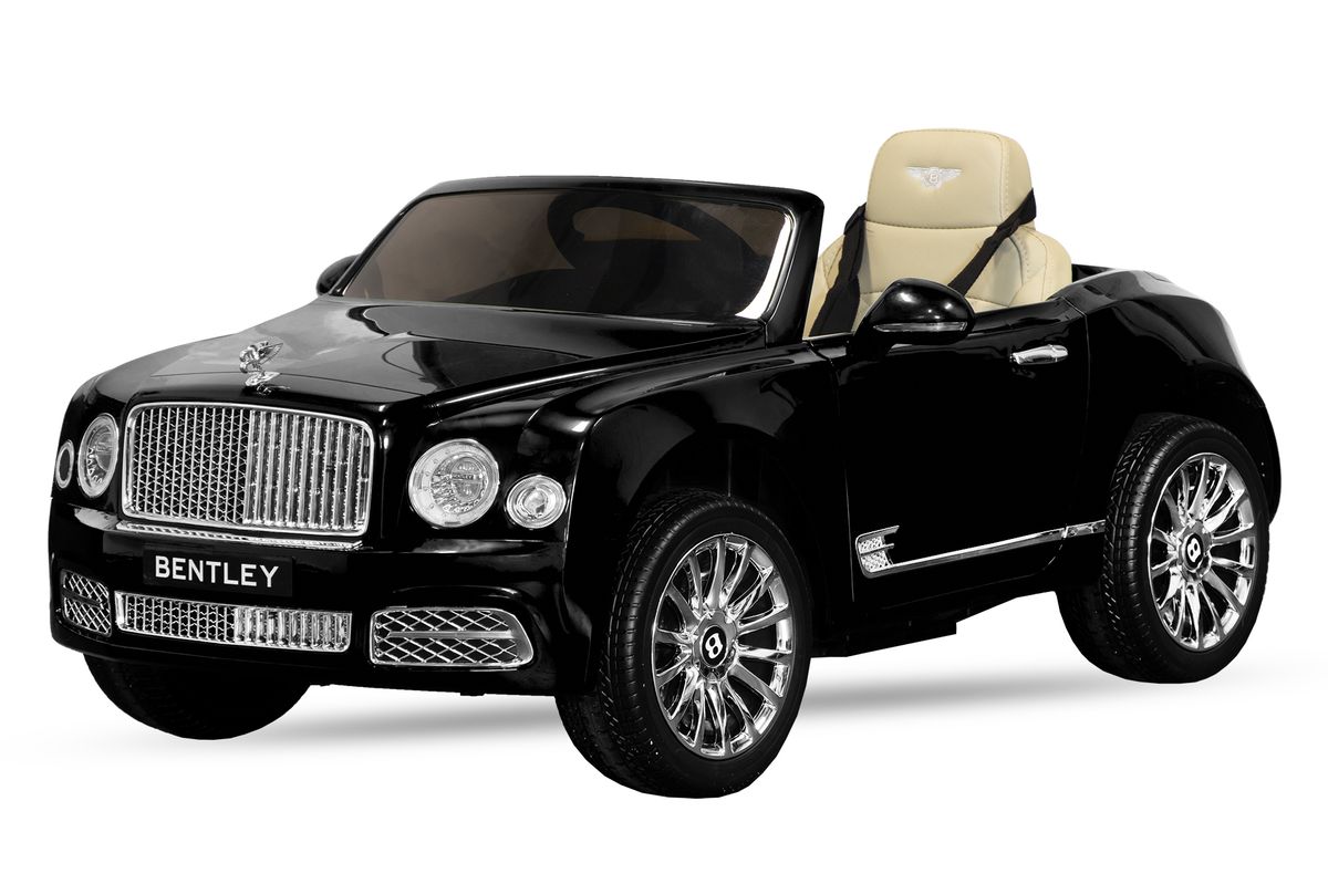 Bentley Mulsanne elbil barn 12V kunstlær og LED-lys