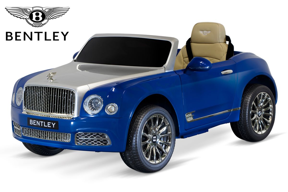 Bentley Mulsanne elbil barn 12V kunstlær og LED-lys