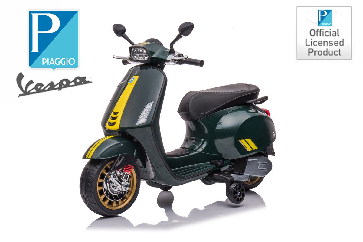 Vespa Sprint elmotorsykkel barn 6V med LED og musikk